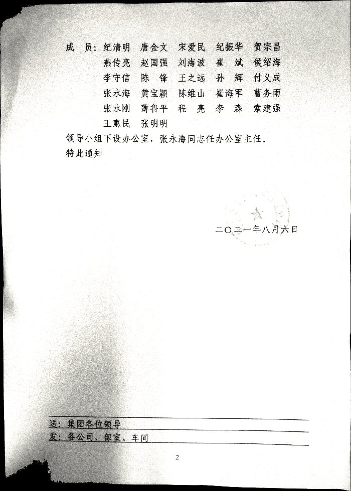 关于成立山东凤凰制药股份有限公司生物医药基础工程建设领导小组的通知