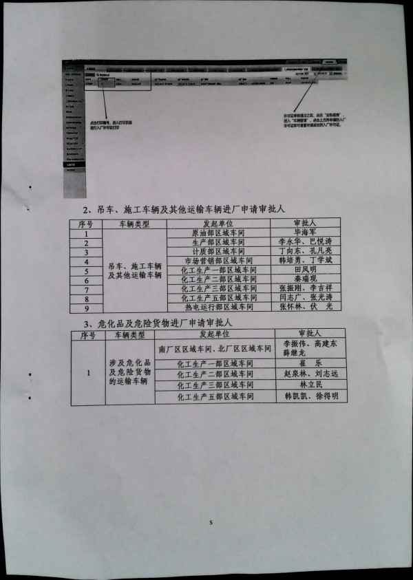 关于进出生产区车辆入厂许可证网上办理的通知